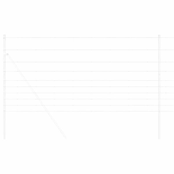 vidaXL Field Fence Silver 25 x 1.2 m Galvanised steel