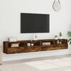 vidaXL TV Wall Cabinets 2 pcs Smoked Oak 100x30x30 cm Engineered Wood