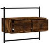 vidaXL TV Cabinet Wall-mounted Smoked Oak 60.5x30x51 cm Engineered Wood