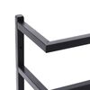 vidaXL Towel Rack Black 24x12x48 cm Steel