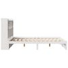 vidaXL Bookcase Bed without Mattress White 150x200cm King Size Solid Wood Pine