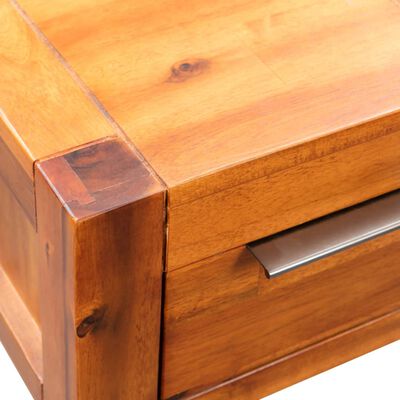 vidaXL End Table Solid Acacia Wood 30x30x70 cm