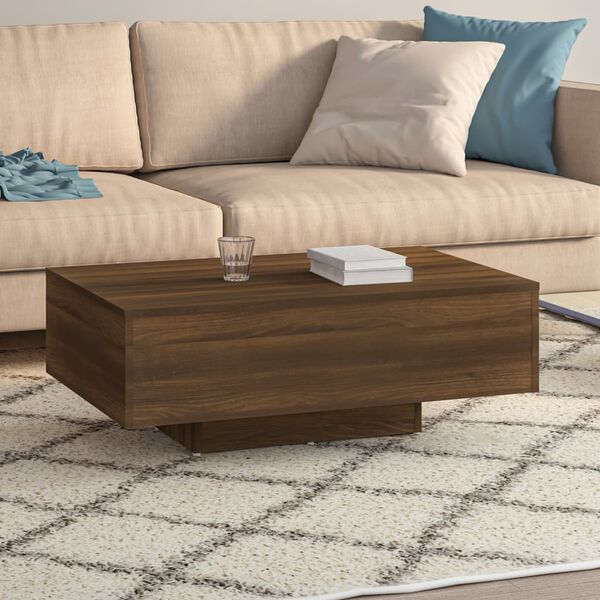 vidaXL Coffee Table Brown Oak 85x55x31 cm Engineered Wood