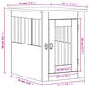 vidaXL Dog Crate Furniture White 45x62x59 cm Engineered Wood