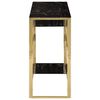 vidaXL Console Table Gold Stainless Steel and Tempered Glass