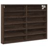 vidaXL Vitrine Cabinet Brown Oak 80x8,5x58 cm Engineered Wood