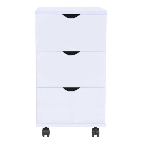 vidaXL Drawer Unit 45x33x60 cm White