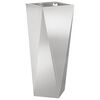 vidaXL Planter 2 pcs Silver 30 x 30 x 75 cm Stainless Steel