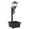 vidaXL Bollard Light with Planter Black 29 x 28 x 74 cm ABS and PP