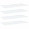 vidaXL Bookshelf Boards 4 pcs White 80x40x1,5 cm Engineered Wood