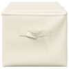 vidaXL Storage Boxes 2 pcs Fabric 43x34x23 cm Cream