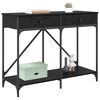 vidaXL Console Table Black Oak 100 x 39 x 78.5 cm Engineered Wood