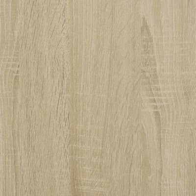 vidaXL Desk Sonoma Oak 100x45x76 cm Engineered Wood and Powder-coated Steel