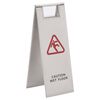 vidaXL Folding Wet Floor Sign Stainless Steel