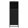vidaXL Bathroom Furniture Set with Shelf Black Oak 35 x 37.5 x 100 cm