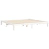 vidaXL Bed Frame without Mattress White 200x200 cm Solid Wood Pine