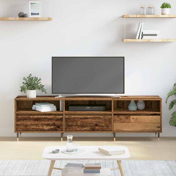 vidaXL TV Cabinet Old Wood 150 x 30 x 45 cm Engineered Wood