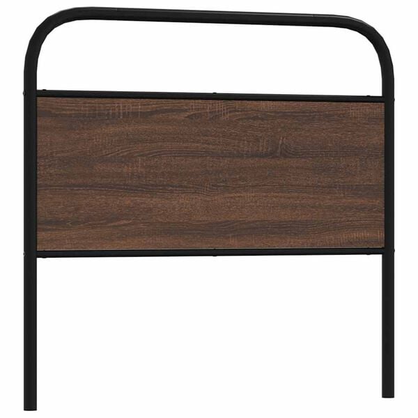 vidaXL Replace Headboard Brown Oak 107 cm Steel and Engineered Wood