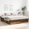 vidaXL Bed Frame without Mattress Old Wood 200x200cm Engineered Wood
