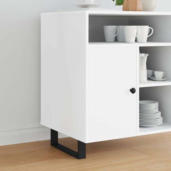 vidaXL Furniture Feet 2 pcs Black 311 x 40.5 x 100 mm Iron