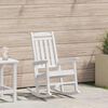 vidaXL Garden Rocking Chair White 70 x 92 x 108cm HDPE