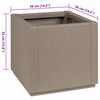 vidaXL Garden Planter Grey 36 x 36 x 35 cm Polypropylene