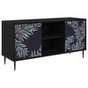 vidaXL TV Cabinet DOKKUM 102 x 33 x 51 cm Black Oak Engineered Wood