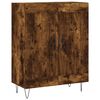 vidaXL Highboard Smoked Oak 69.5x34x180 cm Engineered Wood
