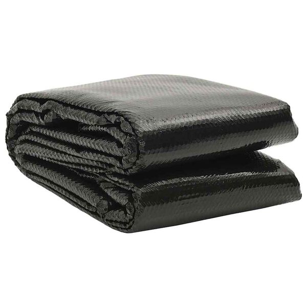 vidaXL Rectangular Pool Cover 600x400 cm PE Black