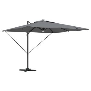 vidaXL Roma Parasol Anthracite 286 x 284 x 270 cm