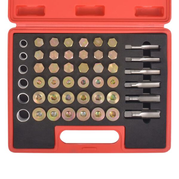 vidaXL Oil Drain Plug Thread Repair Kit