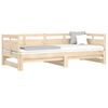 vidaXL Pull-out Day Bed without Mattress Solid Wood Pine 2x(90x200) cm