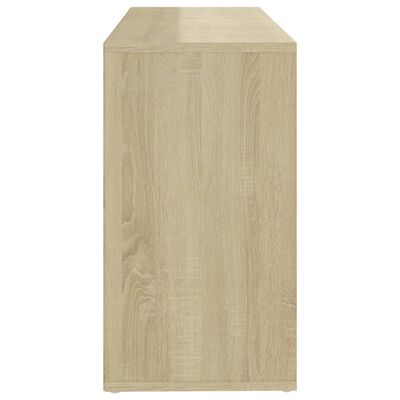 vidaXL Shoe Bench White and Sonoma Oak 103x30x54.5 cm Engineered Wood
