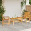 vidaXL Garden Lounge Set 3 pcs Brown Solid Acacia Wood
