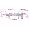vidaXL Daybed with Trundle without Mattress Wax Brown 90x190 cm Single Solid Wood