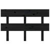vidaXL Bed Headboard Black 124x3x81 cm Solid Wood Pine