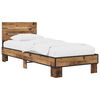 vidaXL Bed Frame with Headboard Old Wood 80 x 200 cm Engineered Wood