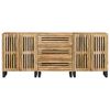 vidaXL Sideboards 3 pcs 60x34x75 cm Solid Wood Rough Mango