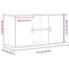 vidaXL Aquarium Stand Old Wood 121x41x58 cm Engineered Wood
