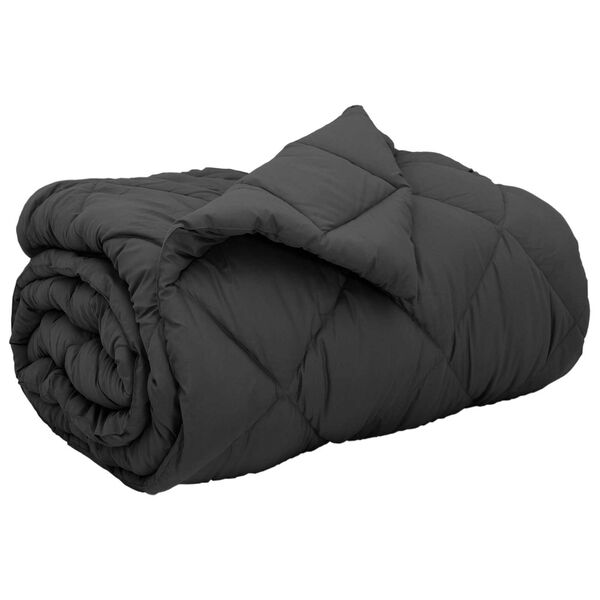 vidaXL Winter Duvet Anthracite 220 x 135 cm Microfiber