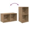 vidaXL TV Cabinet Set Wall-mounted 4 pcs Artisan Oak 37 x 37 x 72 cm