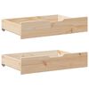 vidaXL Under-Bed Drawers with Wheels 2 pcs 85x55x17 cm Solid Wood Pine