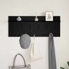 vidaXL Wall-Mounted Coat Rack with Shelf Black Oak 100 x 40 x 12 cm