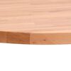 vidaXL Table Top &Oslash;80x2.5 cm Round Solid Wood Beech
