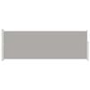 vidaXL Retractable Side Awning 160 x 500 cm Grey