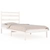 vidaXL Bed Frame | White | Solid pine wood | Single | Bed Frame | Rectangular