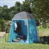 vidaXL Shower Tent Folding with Storage Blue 160 x 160 x 227 cm Steel