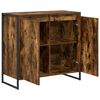 vidaXL Side Cabinet Smoke Oak 79 x 36 x 75 cm Engineered Wood