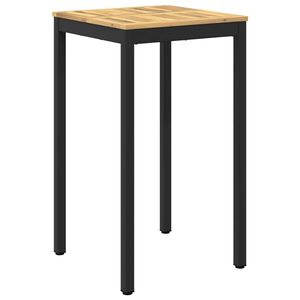 vidaXL Garden Bar Table NAARDEN White and Black 60 x 60.5 x 105 cm