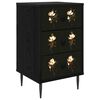 vidaXL Bedside Cabinet BREMEN Black Oak 36 x 33 x 61 cm